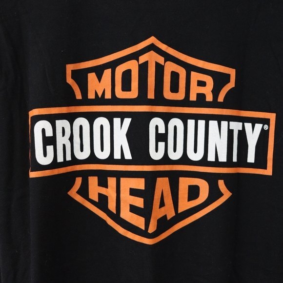 Harley Davidson Spoof Shirt Crook County Chicago Illinois Bar & Shield XL - Picture 9 of 10